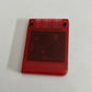 PS1 PlayStation Memory Card Transparent Red 1MB