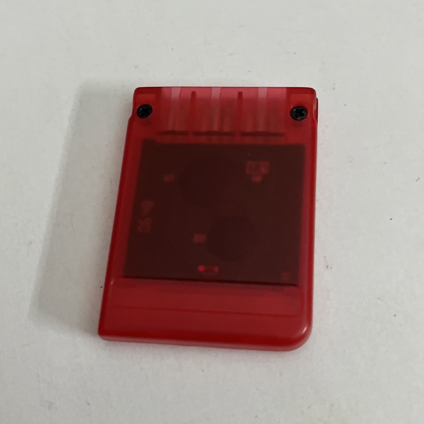 PS1 PlayStation Memory Card Transparent Red 1MB