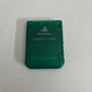 Genuine Official Sony PlayStation Memory Card Clear Green SCPH-1193 Made Japan