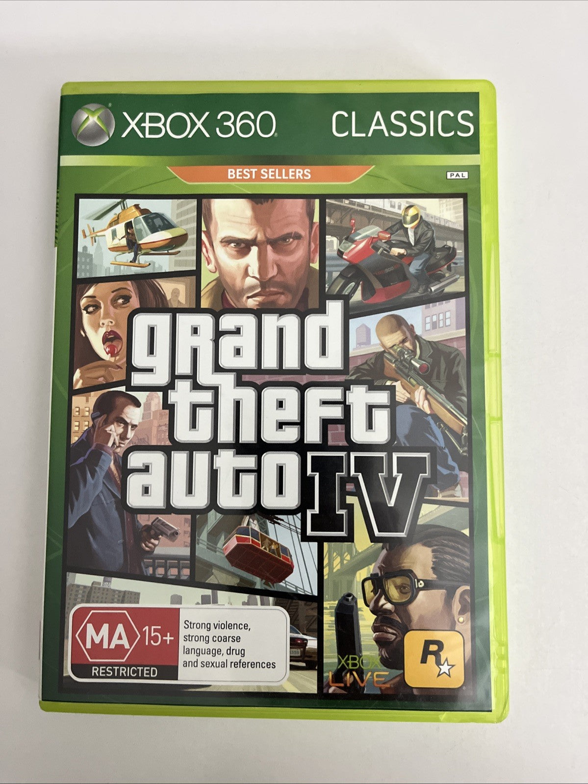 Grand Theft Auto IV 4 GTA Microsoft XBOX 360 PAL Game