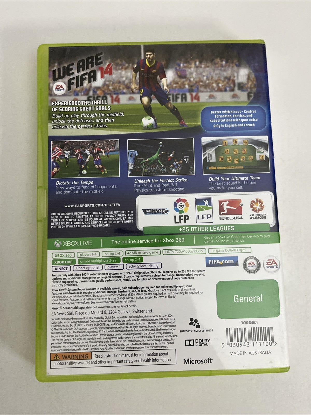 FIFA 14 Microsoft XBOX 360 PAL Football Soccer Game