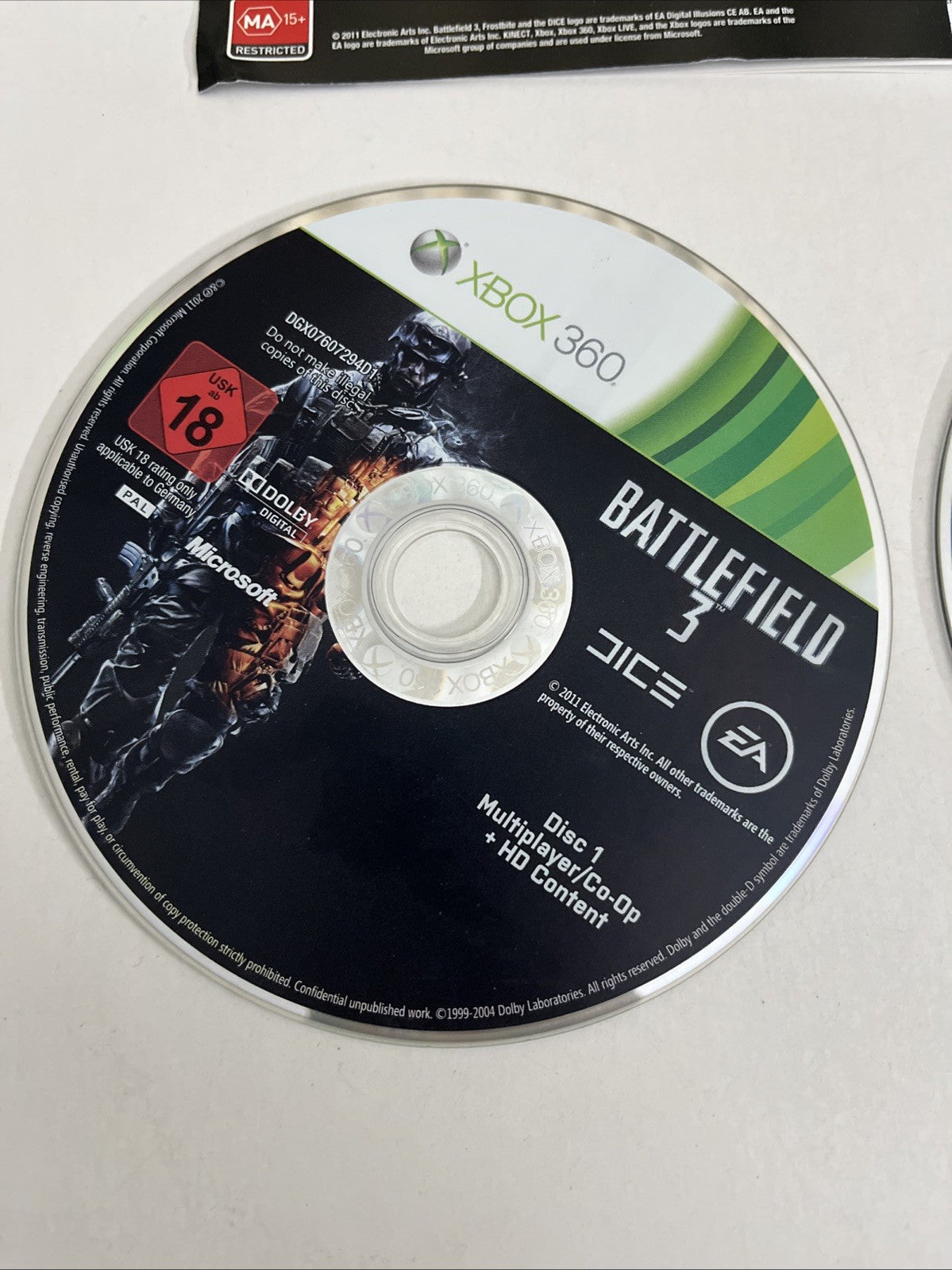 Battlefield 3 Limited Edition  Microsoft XBOX 360 PAL Shooter 2011 Game