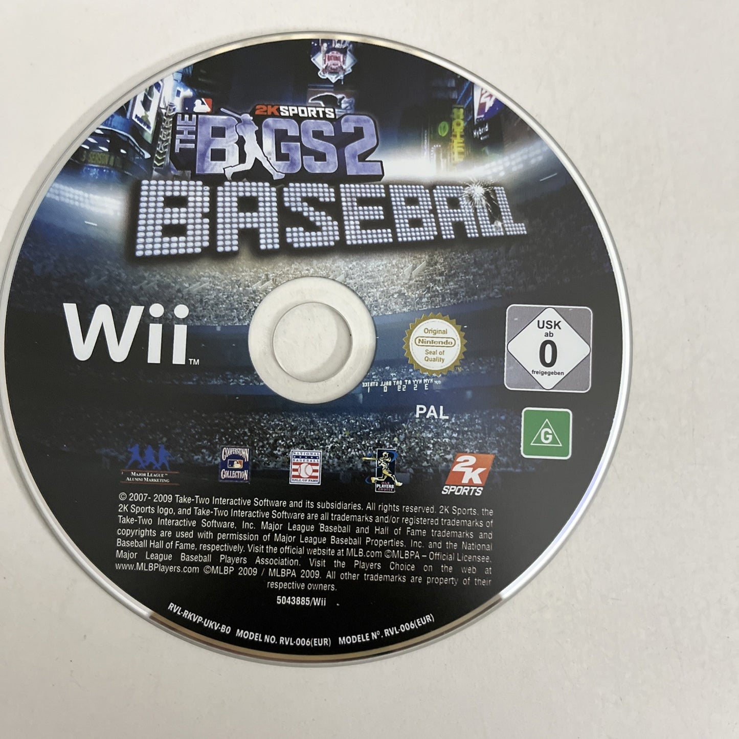 The Bigs 2 Baseball  Nintendo Wii PAL 2009 Game Complete