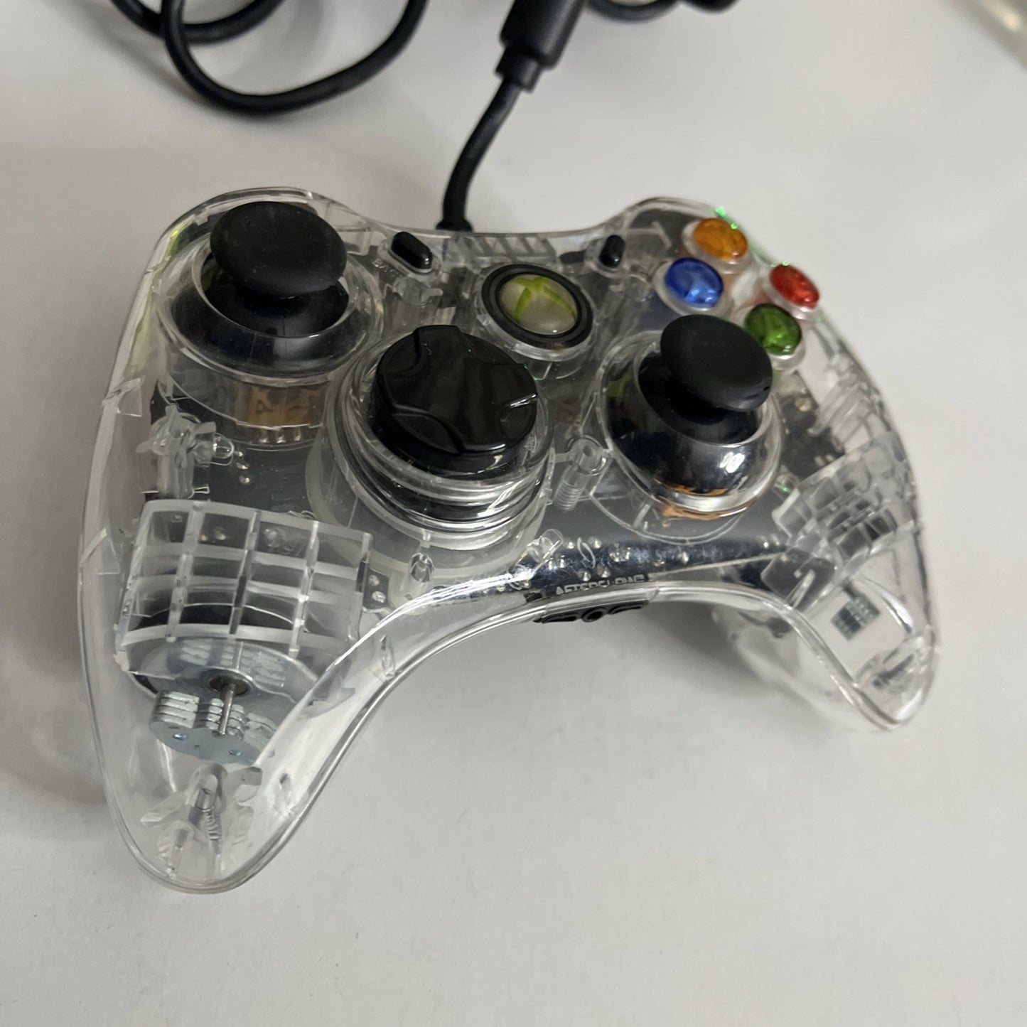 Afterglow Microsoft XBOX 360 PC Wired Controller Clear Transparent PL-3702