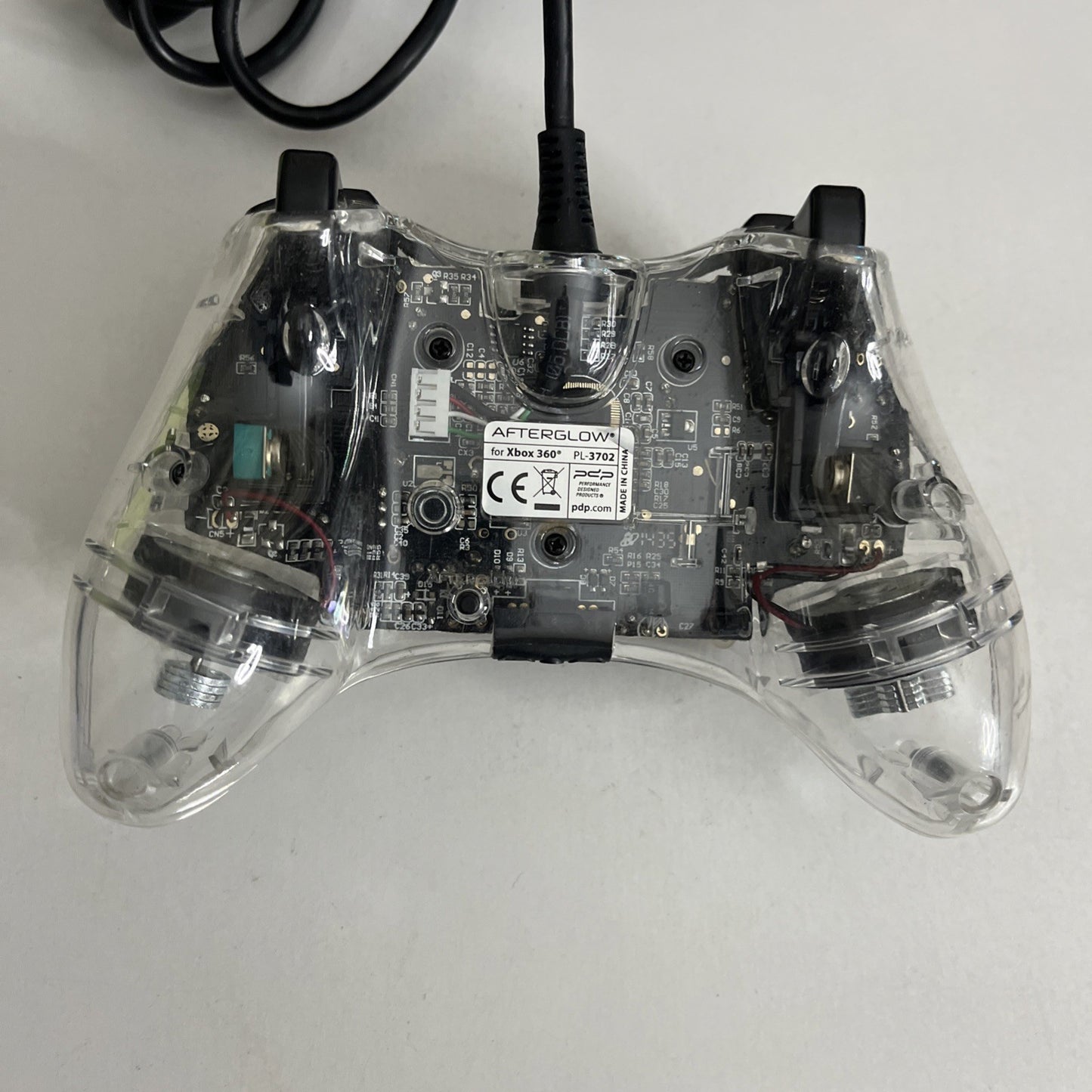 Afterglow Microsoft XBOX 360 PC Wired Controller Clear Transparent PL-3702
