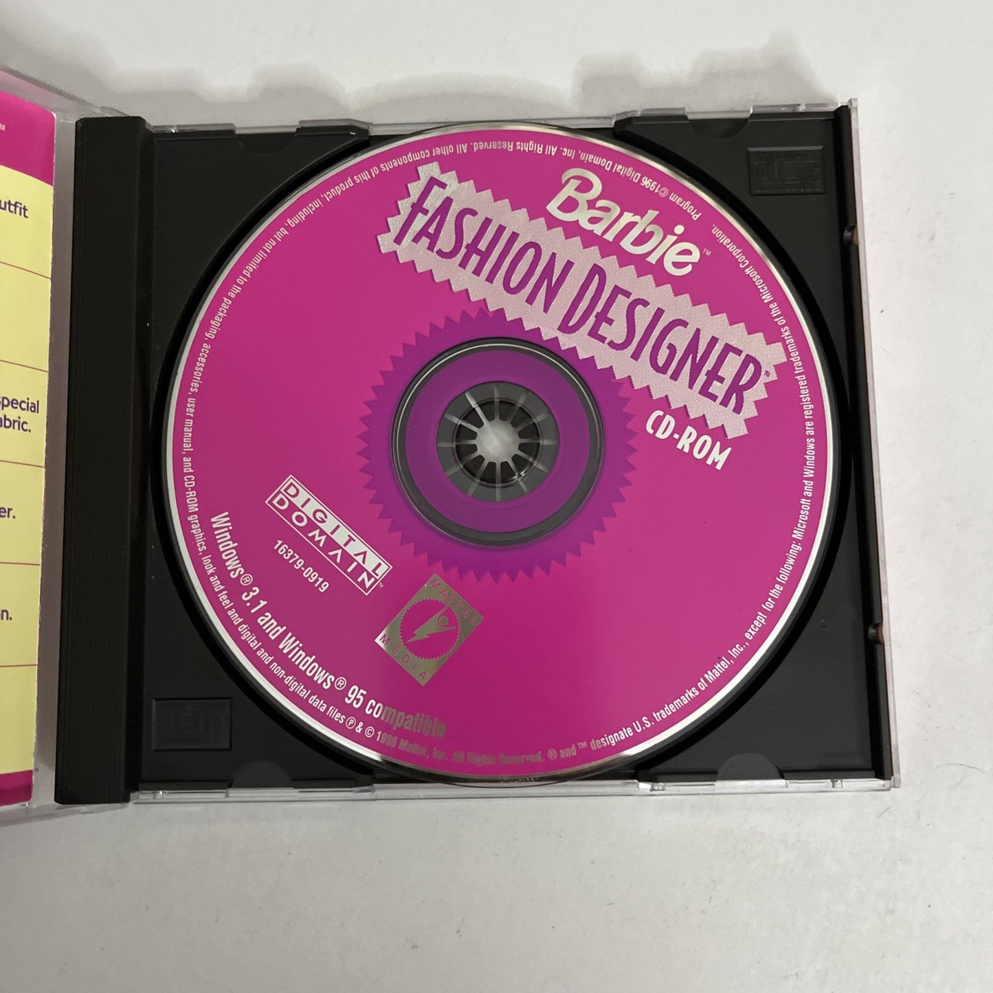 Barbie Fashion Designer PC CD-ROM Mattel Windows 95