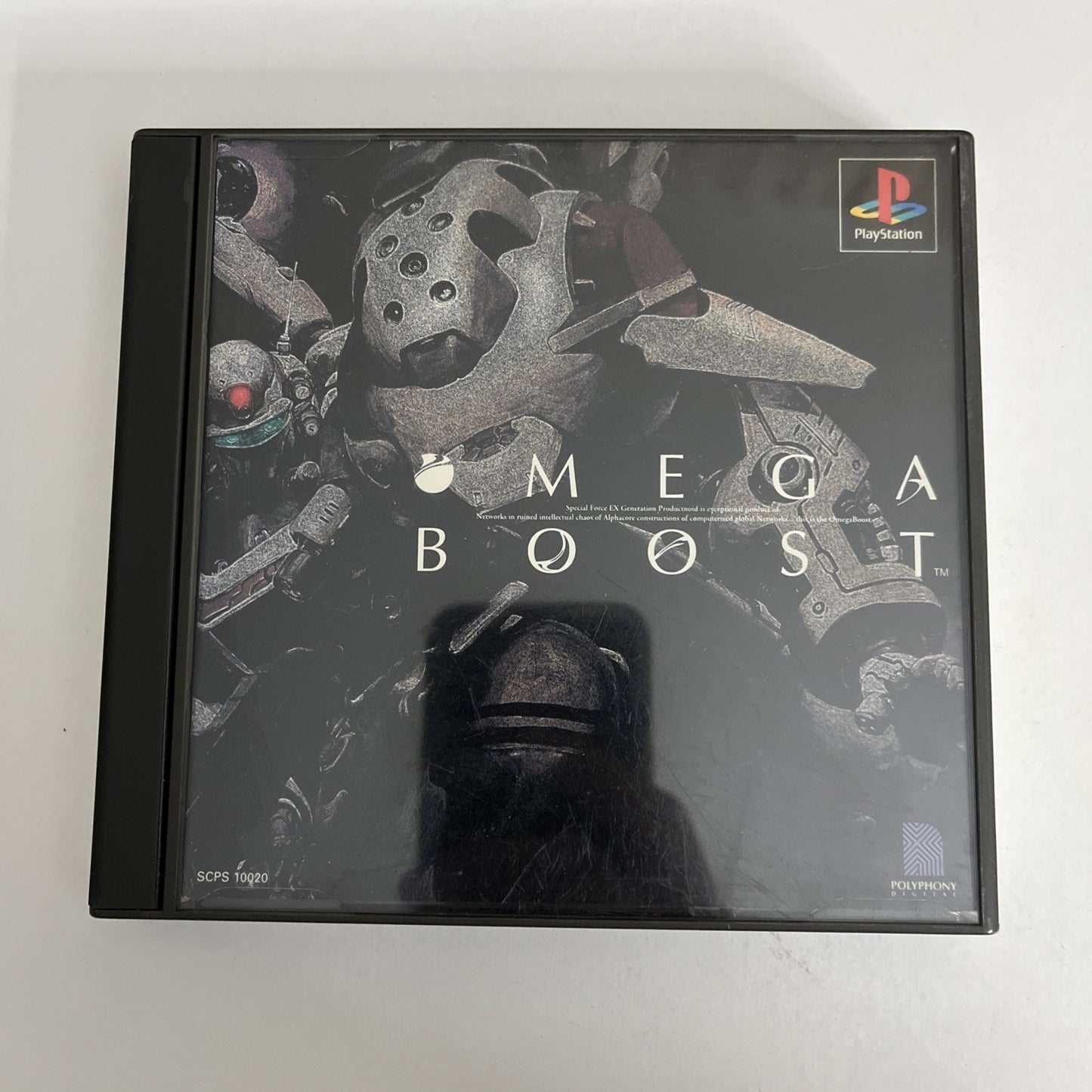 Omega Boost PS1 Sony PlayStation NTSC-J JAPAN Polyphony 1999 Action Shooter Game