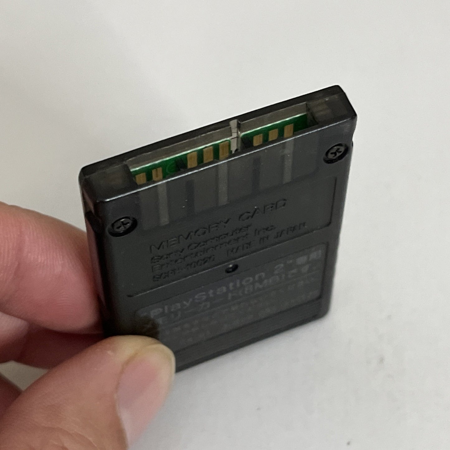 Official Genuine Sony PS2 Memory Card 8MB Clear Black SCPH-10020 Made In Japan