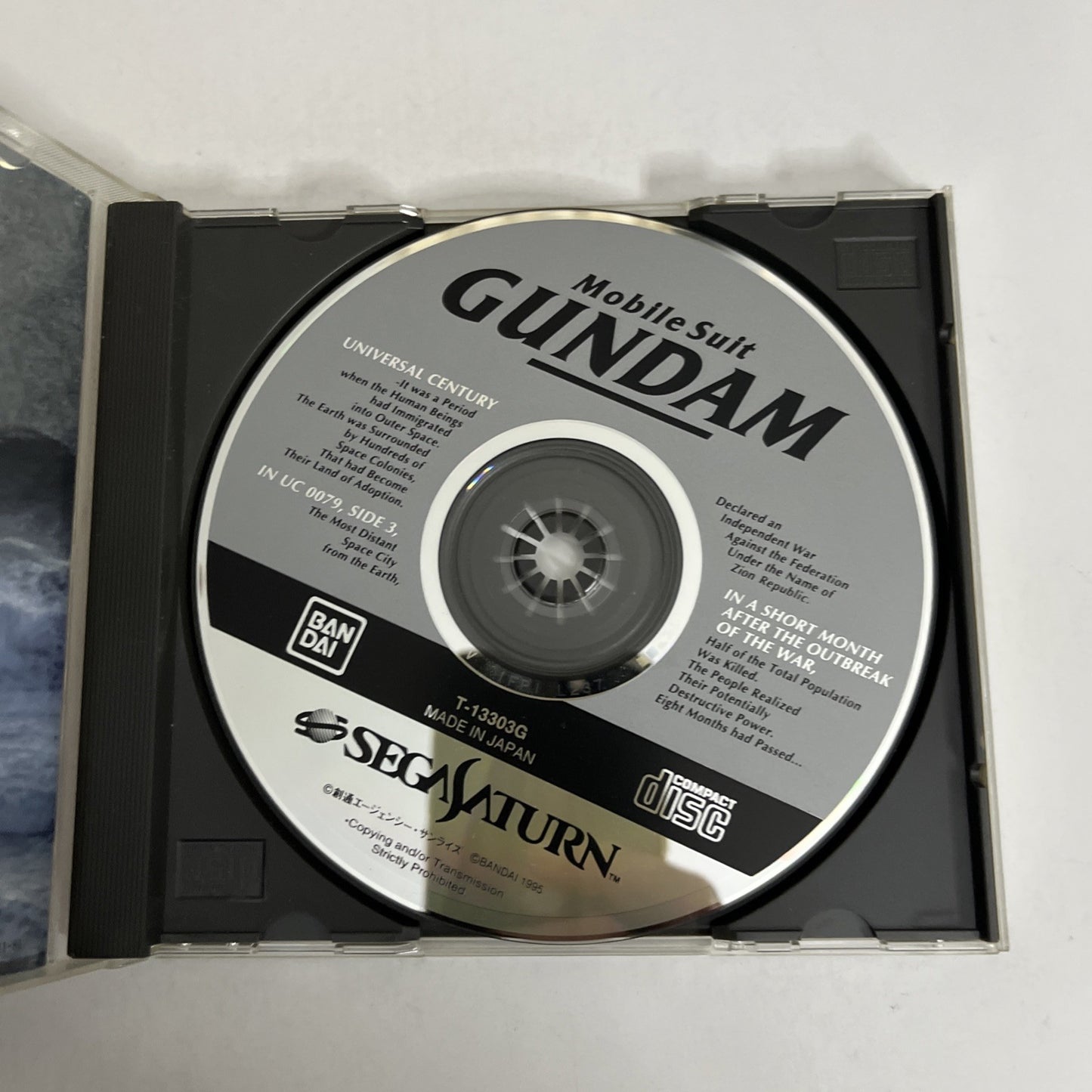 Mobile Suit Gundam SEGA Saturn SS NTSC-J JAPAN Action Bandai Game