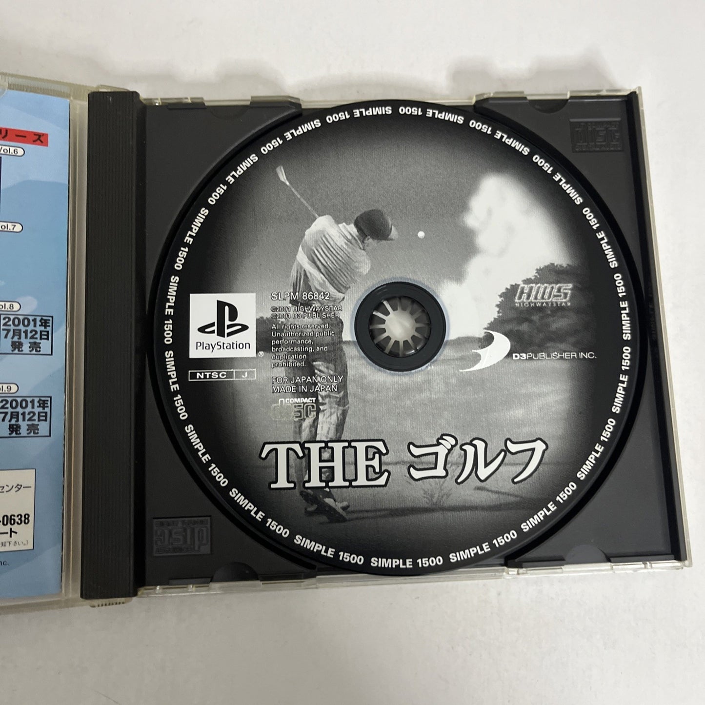 The Golf PS1 Sony PlayStation NTSC-J JAPAN 2001 Game
