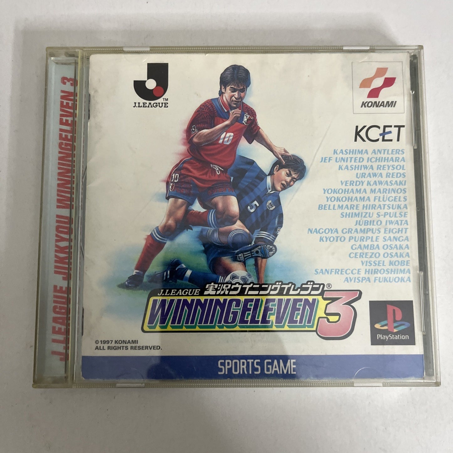 J League Jikkyou Winning Eleven 3 PS1 Sony PlayStation NTSC-J JAPAN  Soccer Game