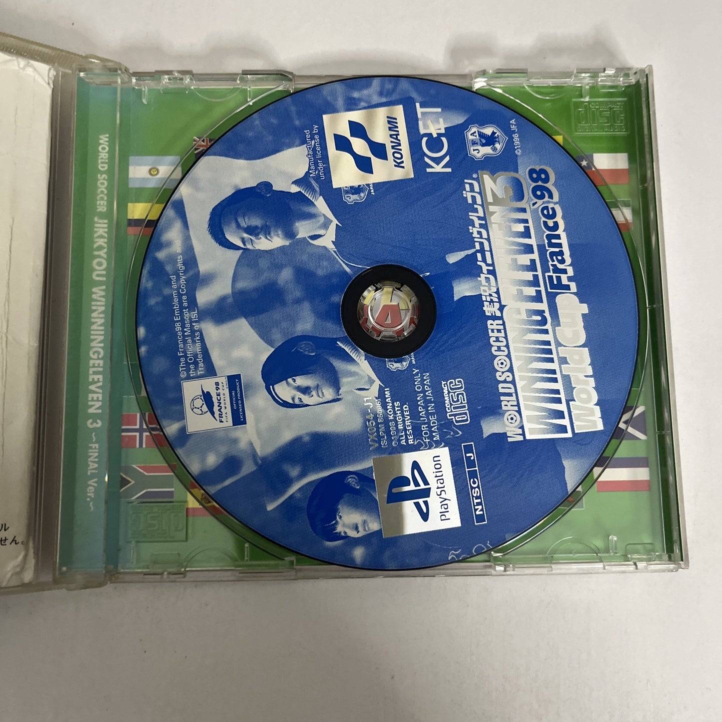 Winning Eleven 3 World Cup France 98 PS1 Sony PlayStation NTSC-J JAPAN Game