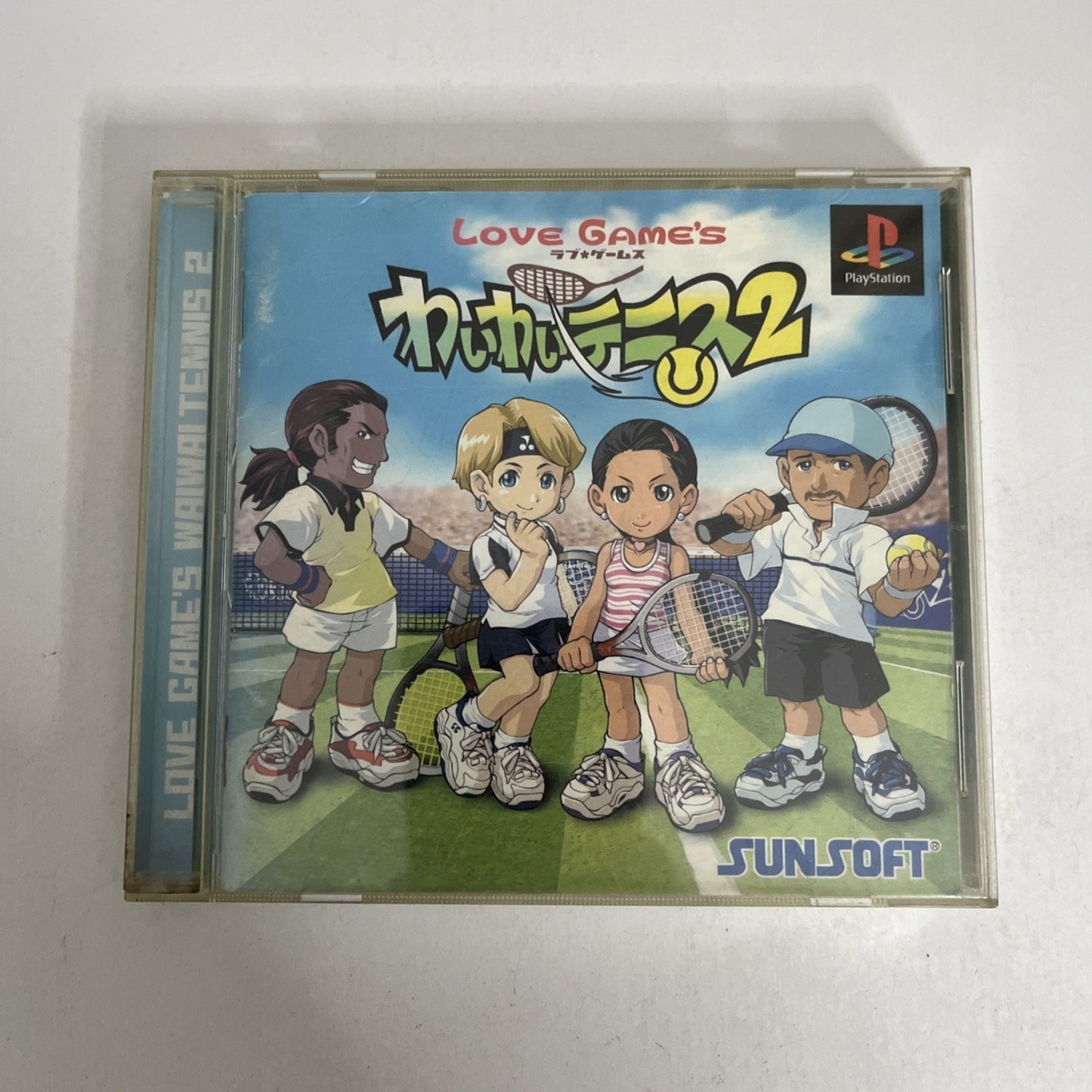Love Games Wa Wa Tennis 2 PS1 Sony PlayStation NTSC-J JAPAN 2000 Game