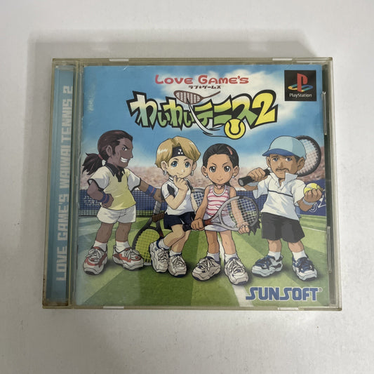 Love Games Wa Wa Tennis 2 PS1 Sony PlayStation NTSC-J JAPAN 2000 Game