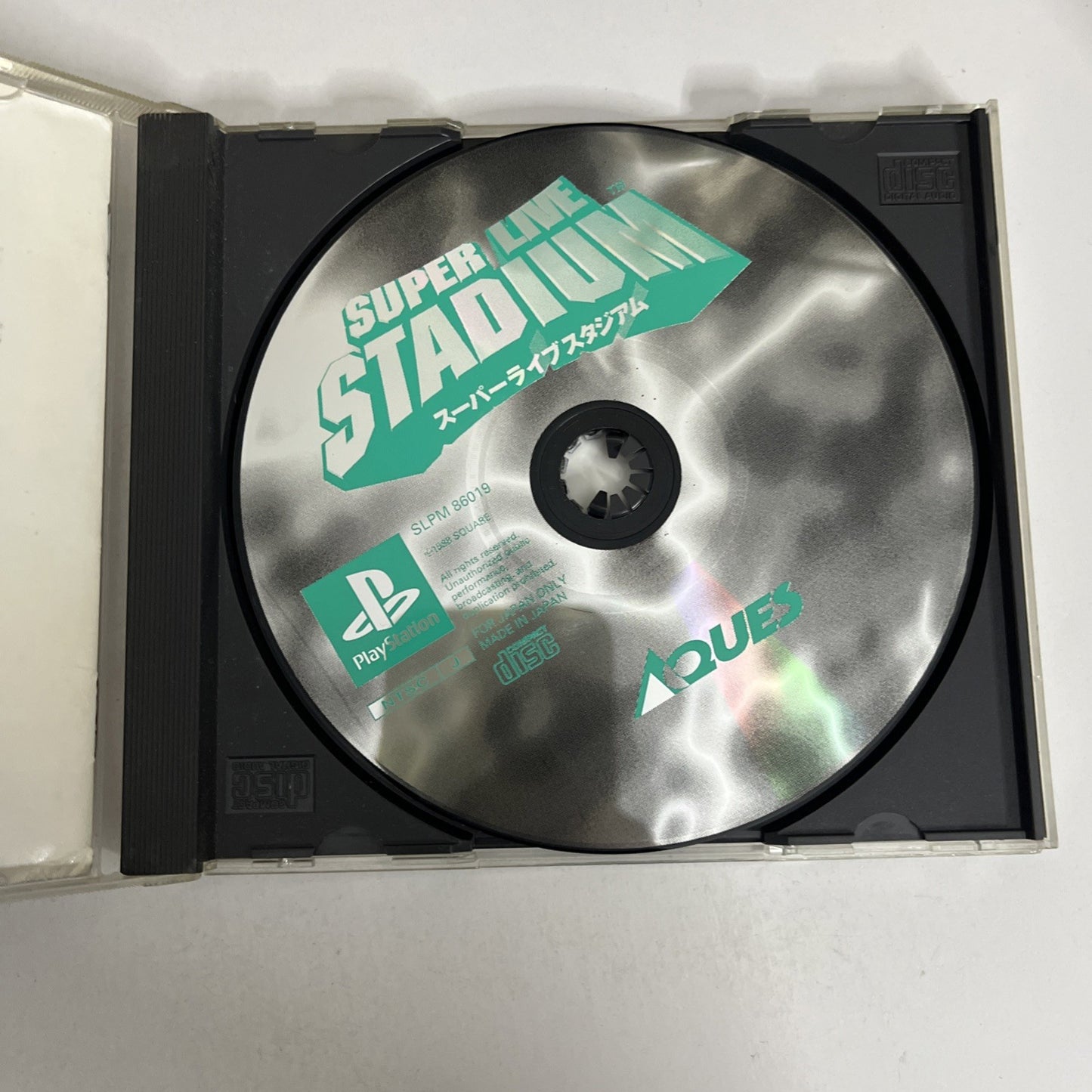 Super Live Stadium PS1 Sony PlayStation NTSC-J JAPAN Square Baseball 1998 Game