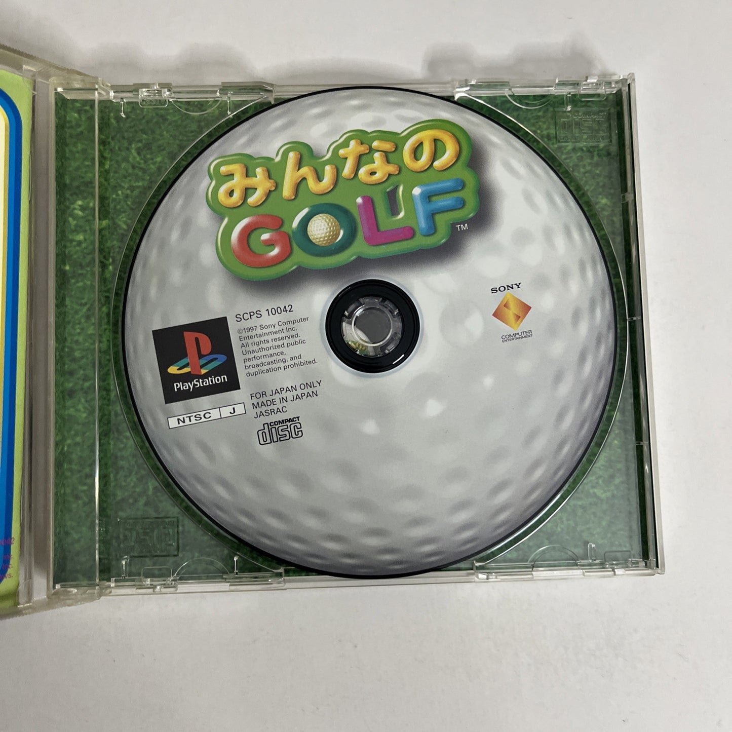 Minna No Golf 1 Everybodys Golf PS1 Sony PlayStation NTSC-J JAPAN Game Complete
