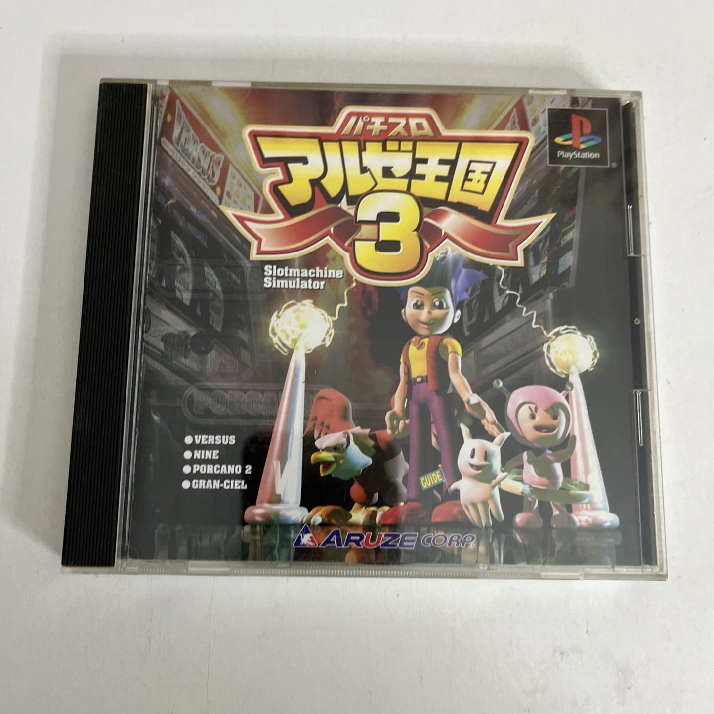 Pachi-Slot Aruze Oukoku 3 PS1 Sony PlayStation NTSC-J JAPAN Game