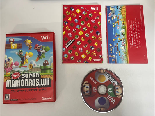 New Super Mario Wii Nintendo Wii NTSC-J JAPAN 2009 Game Complete