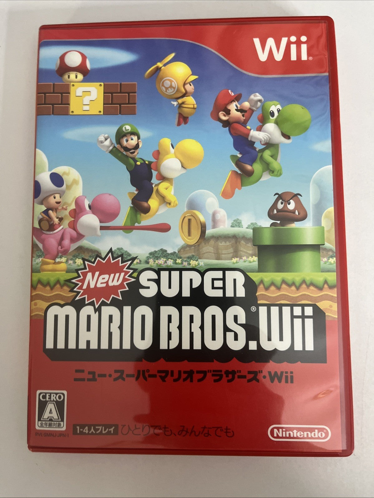 New Super Mario Wii Nintendo Wii NTSC-J JAPAN 2009 Game Complete