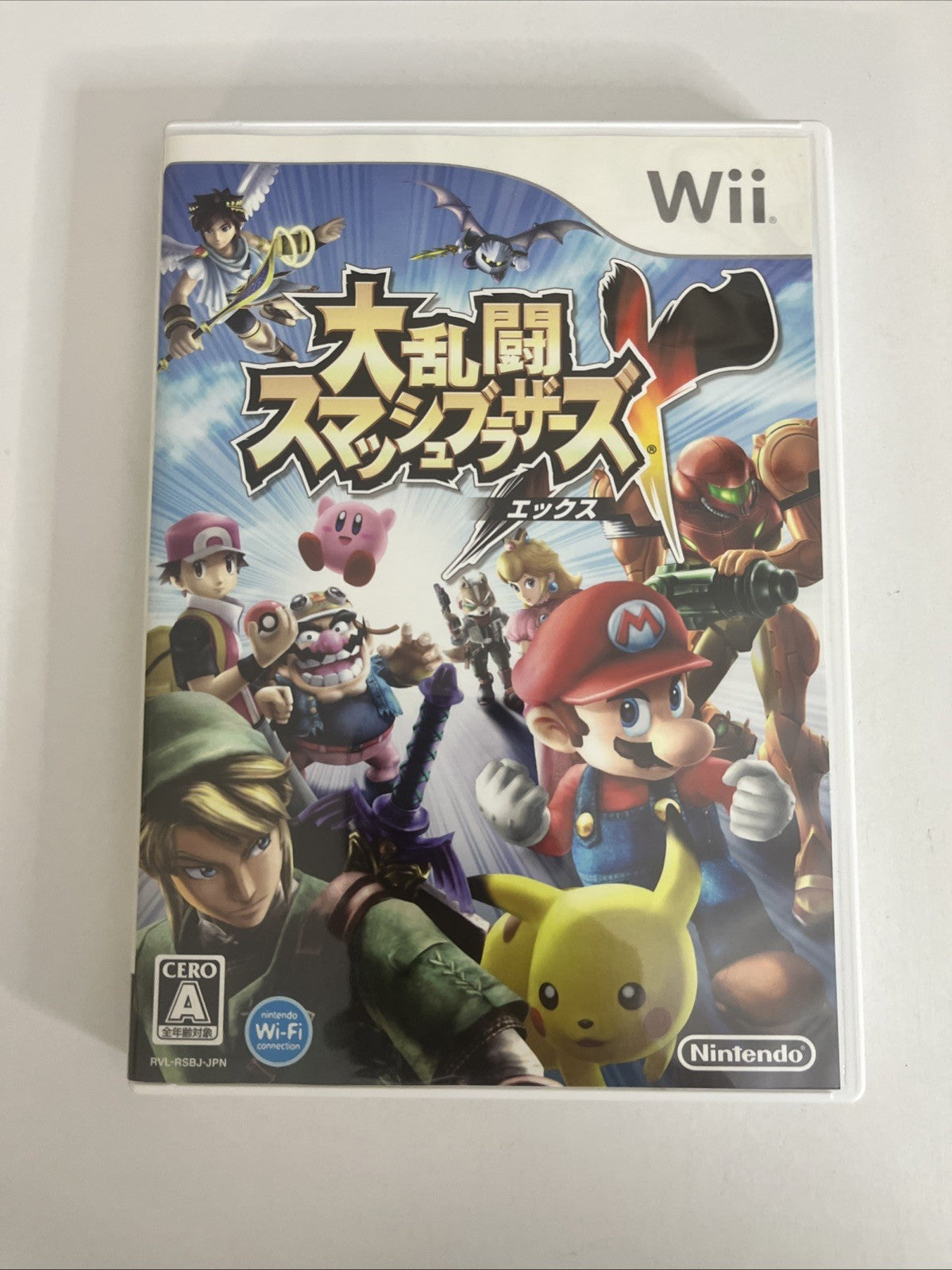 Super Smash Bros Brawl Nintendo Wii NTSC-J JAPAN 2008 Fighting Game Complete