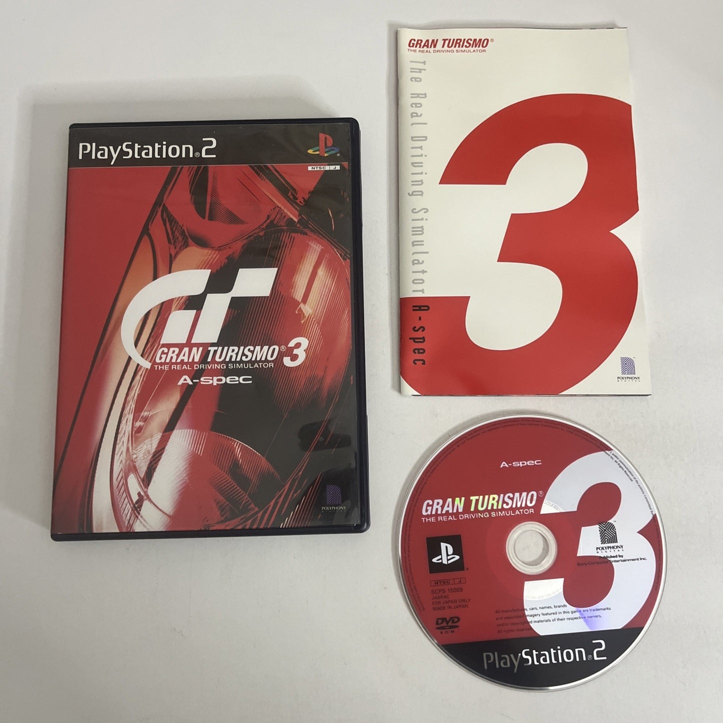 Gran Turismo 3 A-Spec PS2 Sony PlayStation NTSC-J JAPAN 2001 Game Complete