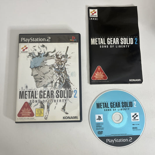 Metal Gear Solid 2: Sons Of Liberty PS2 Sony PlayStation NTSC-J JAPAN Complete