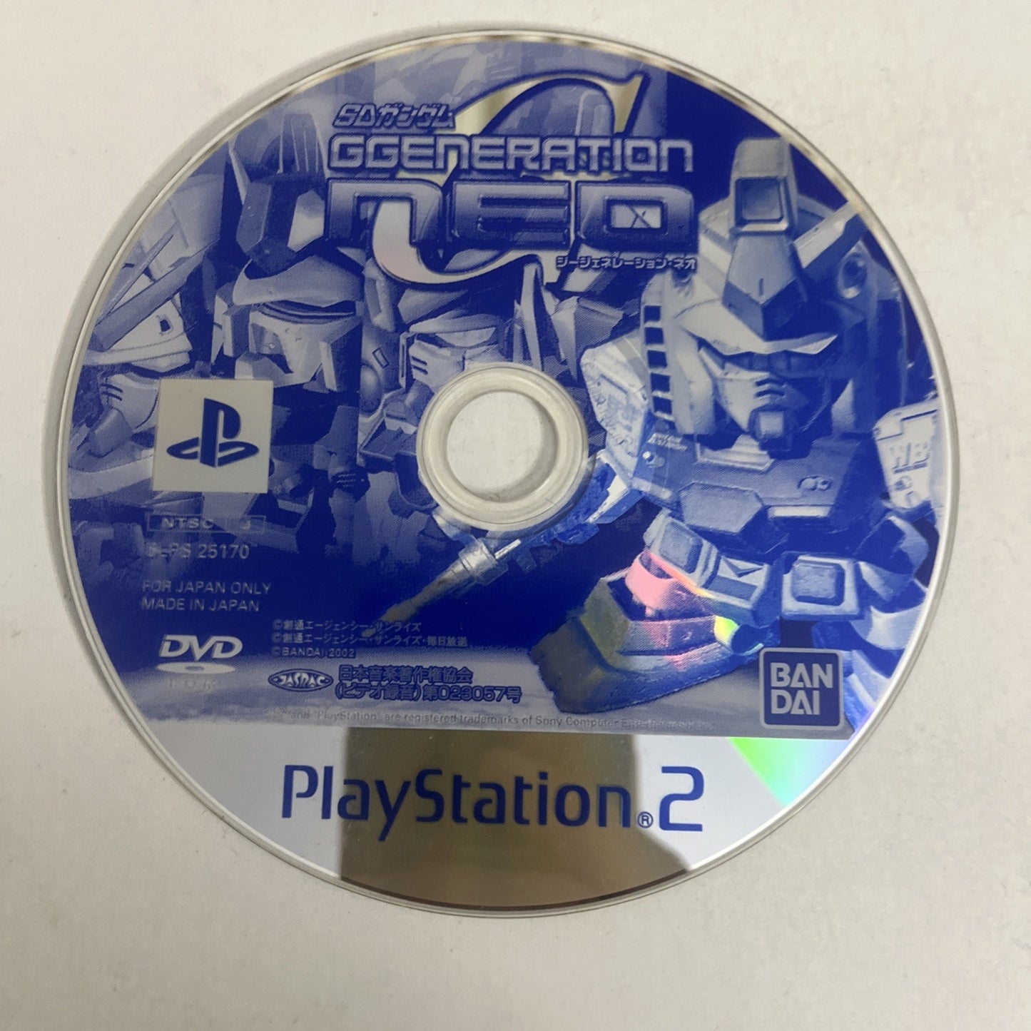 SD Gundam G Generation Neo PS2 Sony PlayStation NTSC-J JAPAN 2002 Game Complete