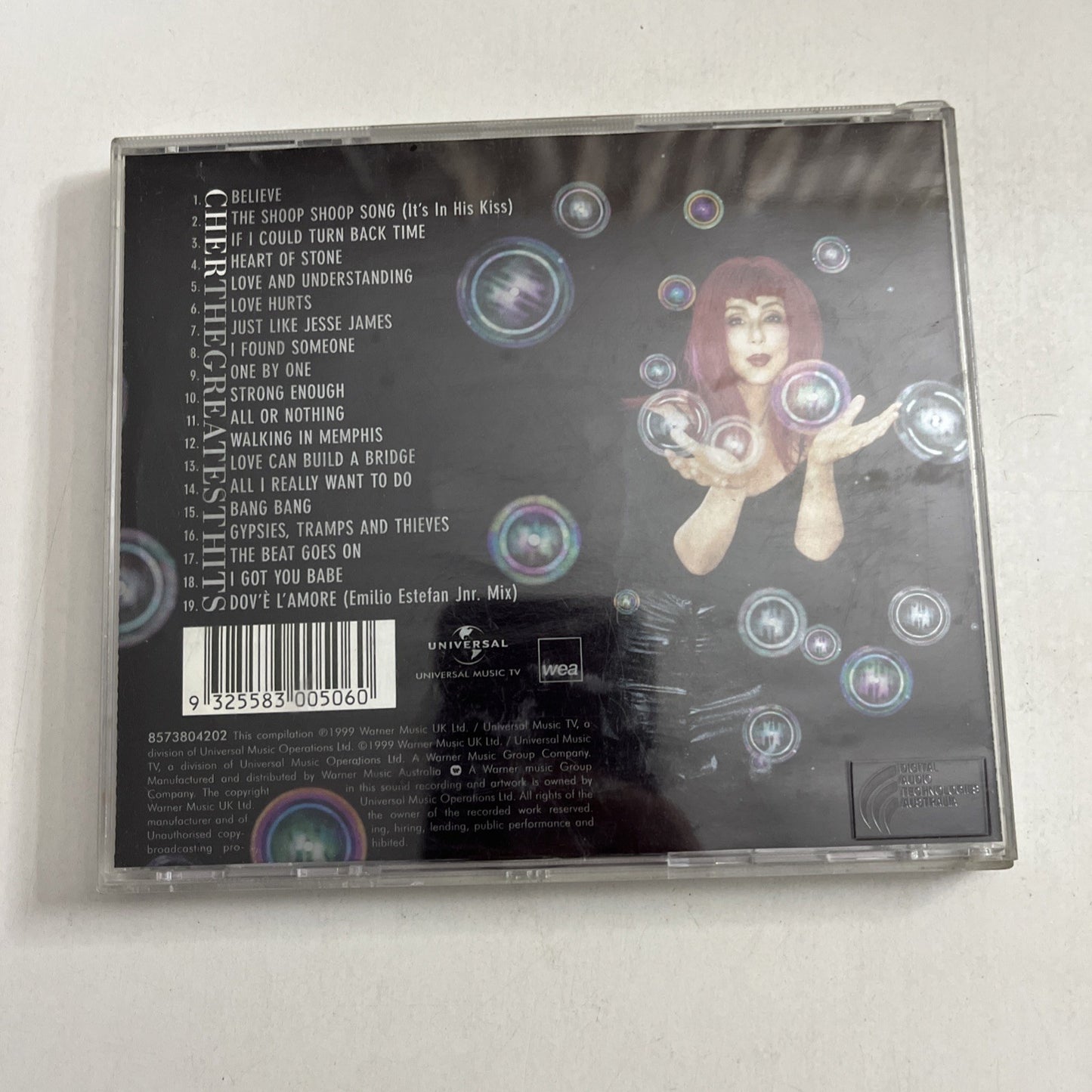 Cher – The Greatest Hits (CD, 1999)  Australia 8573804202