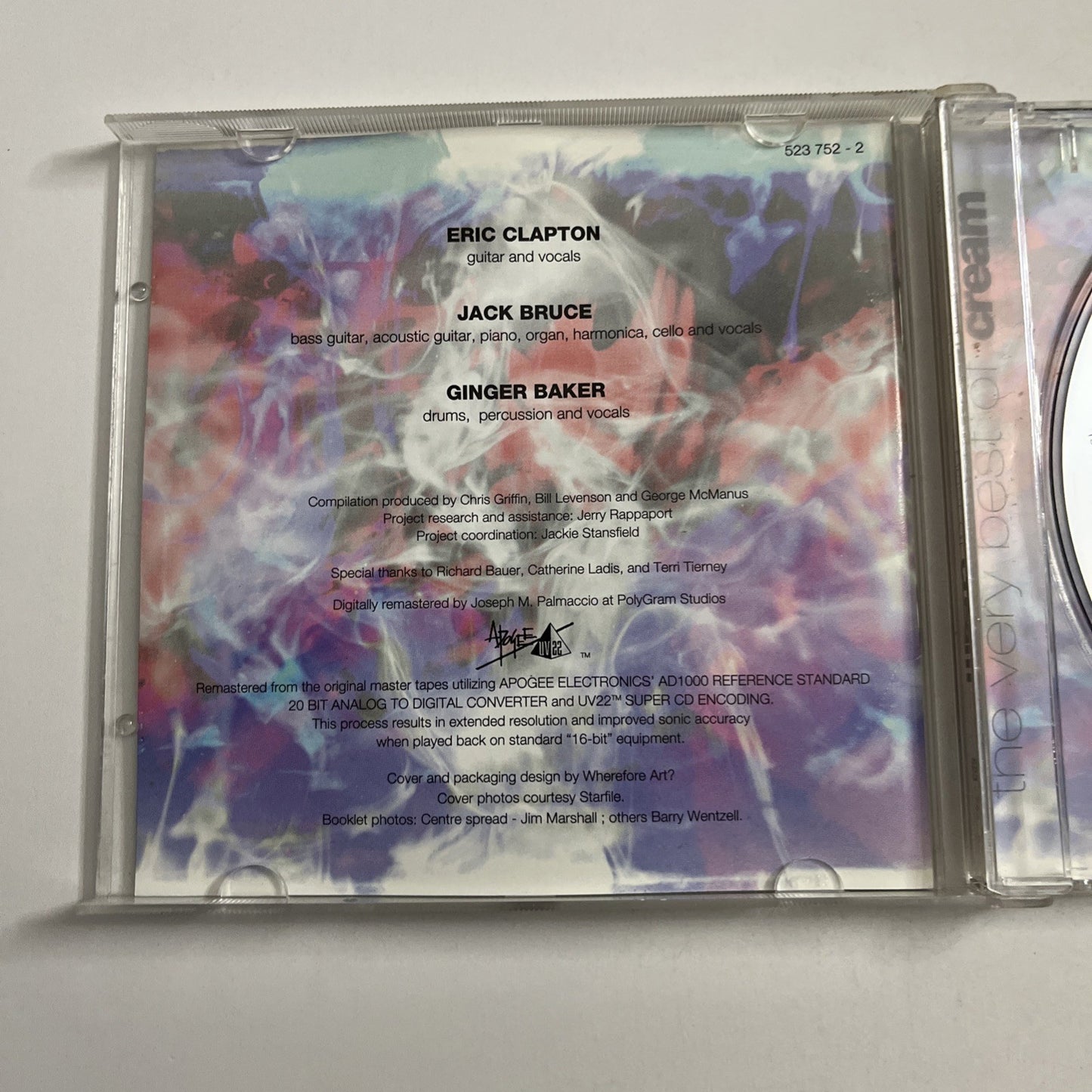 Cream – The Very Best Of Cream (CD, 1995) Australia 523-752-2