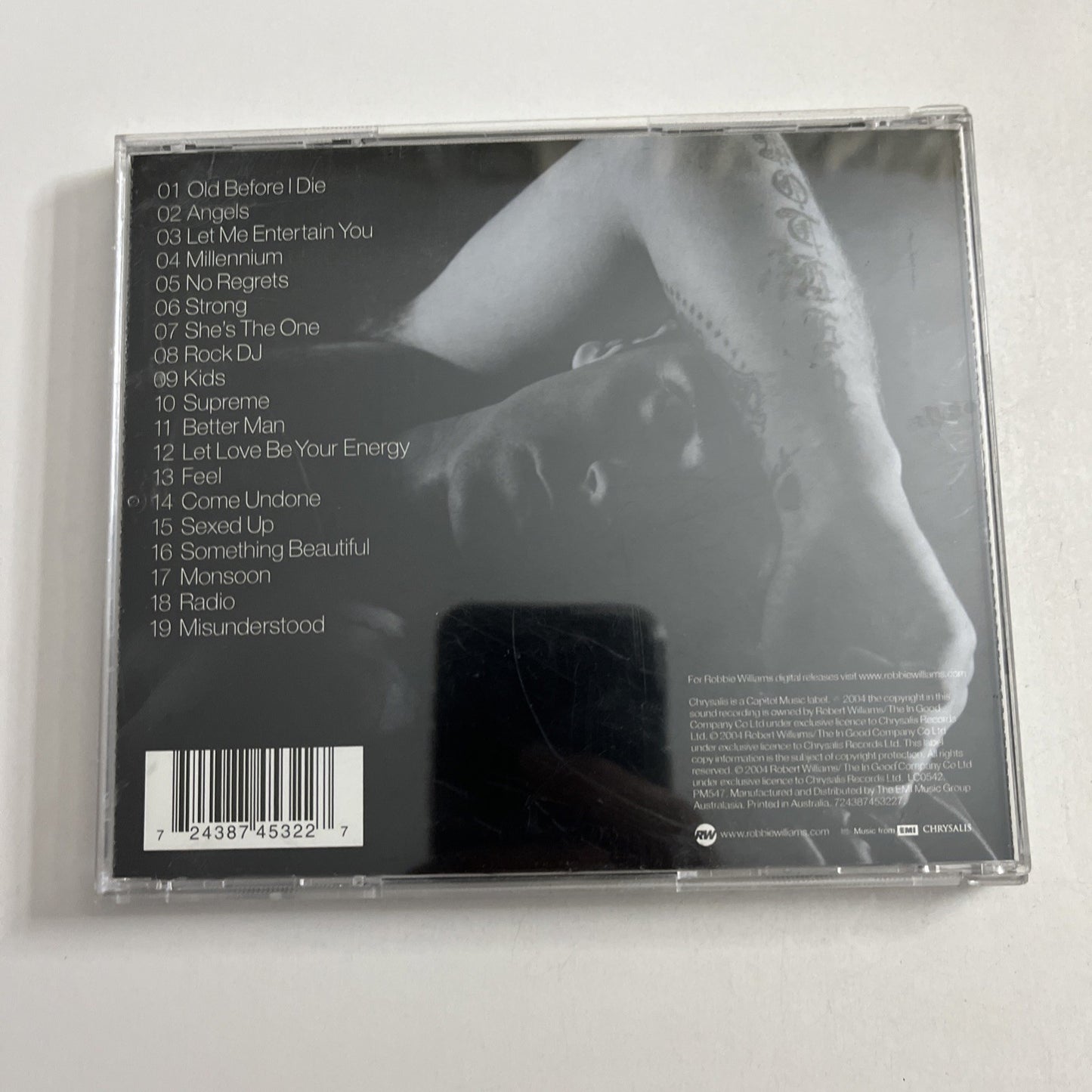 Robbie Williams – Greatest Hits (CD, 2004) Australia 724387453227