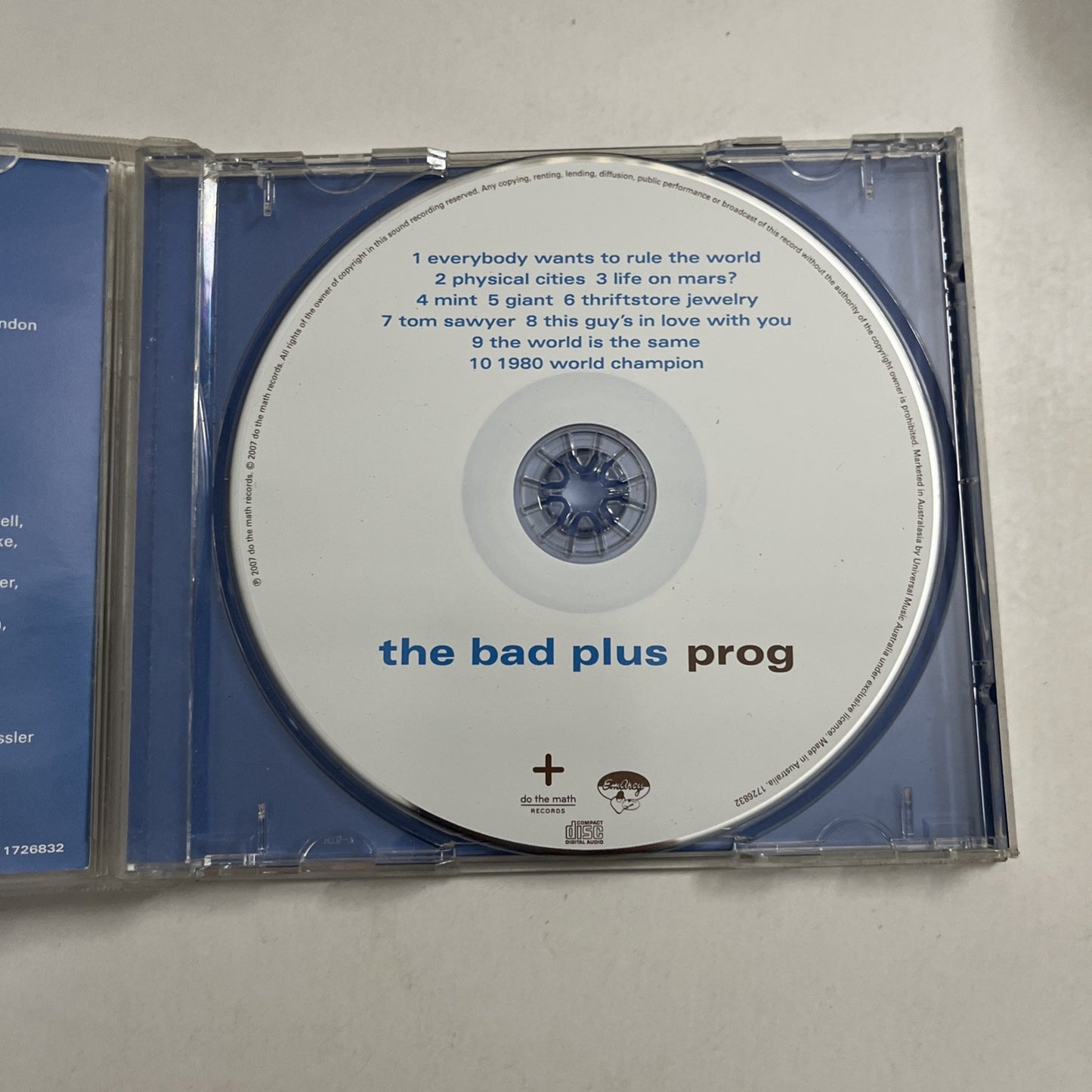 The Bad Plus – Prog (CD, 2007) Europe 0602517268326