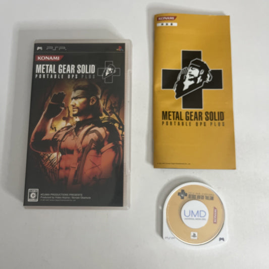 Metal Gear Solid Portable Ops Plus PSP Sony PlayStation Portable JAPAN 2007 Game