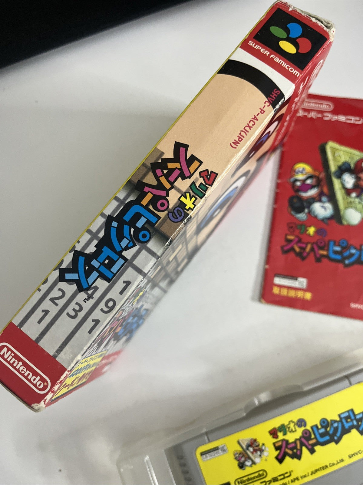 Mario Super Picross Puzzle 1995 Nintendo Super Famicom NTSC-J JAPAN Complete