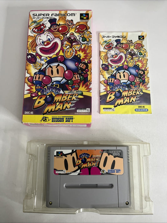 Super Bomberman 1993 Nintendo Super Famicom SNES NTSC-J JAPAN Complete