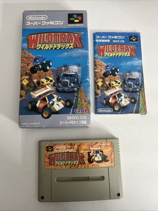 Wild Trax Stunt Race FX 1994 Nintendo Super Famicom SNES NTSC-J JAPAN Complete