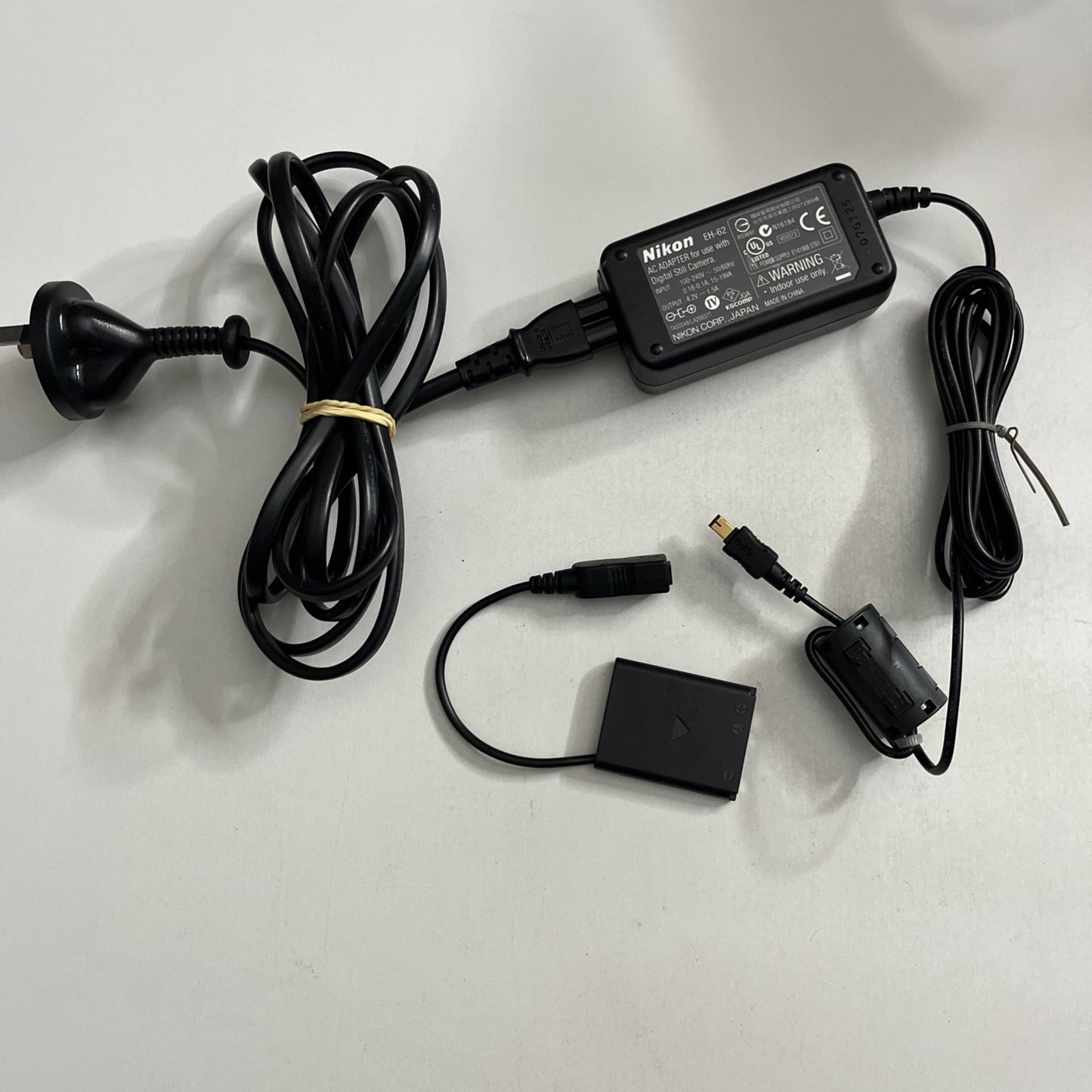 Genuine Nikon EH-62 Camera Charger + Power Connector EP-62D For Nikon Coolpix