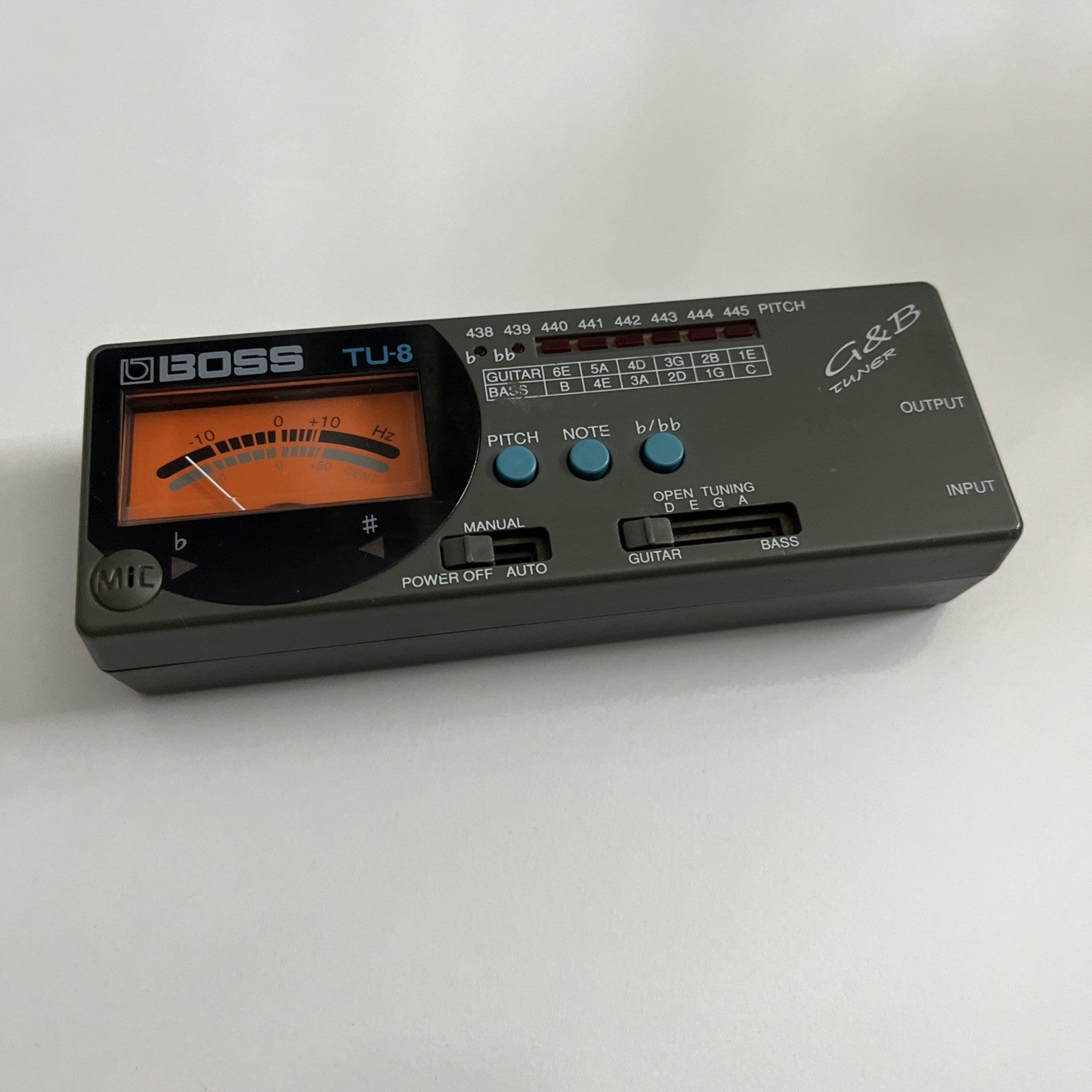 BOSS TU-8 Guitar And Bass Tuner – Retro Unit