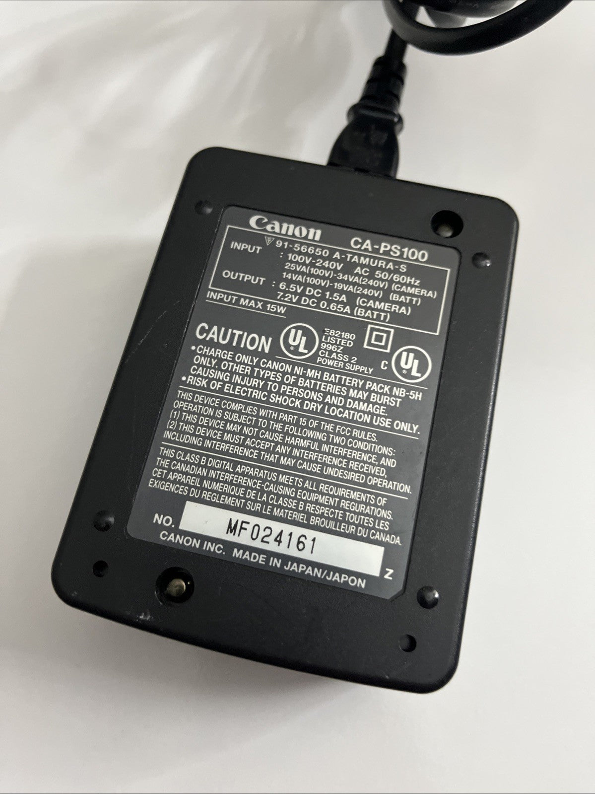Genuine Canon CA-PS100 Camera Battery Charger For Canon NB-5H Battery