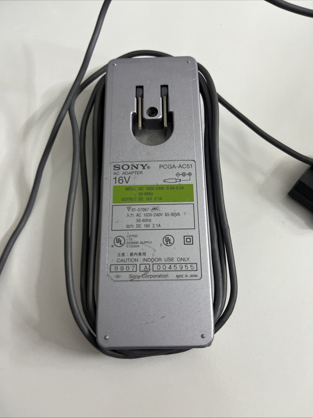Genuine Sony VAIO PCGA-AC51 Laptop Charger Power Supply 16V 2.1A AC Adaptor