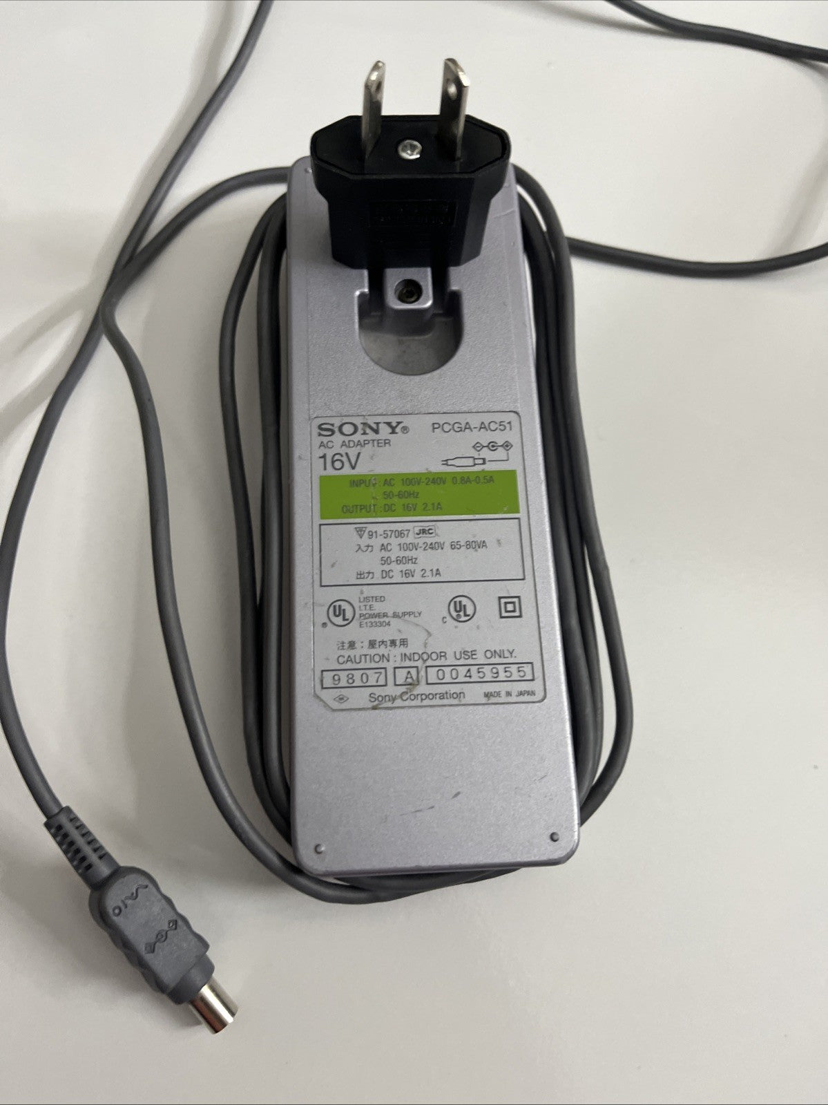 Genuine Sony VAIO PCGA-AC51 Laptop Charger Power Supply 16V 2.1A AC Adaptor