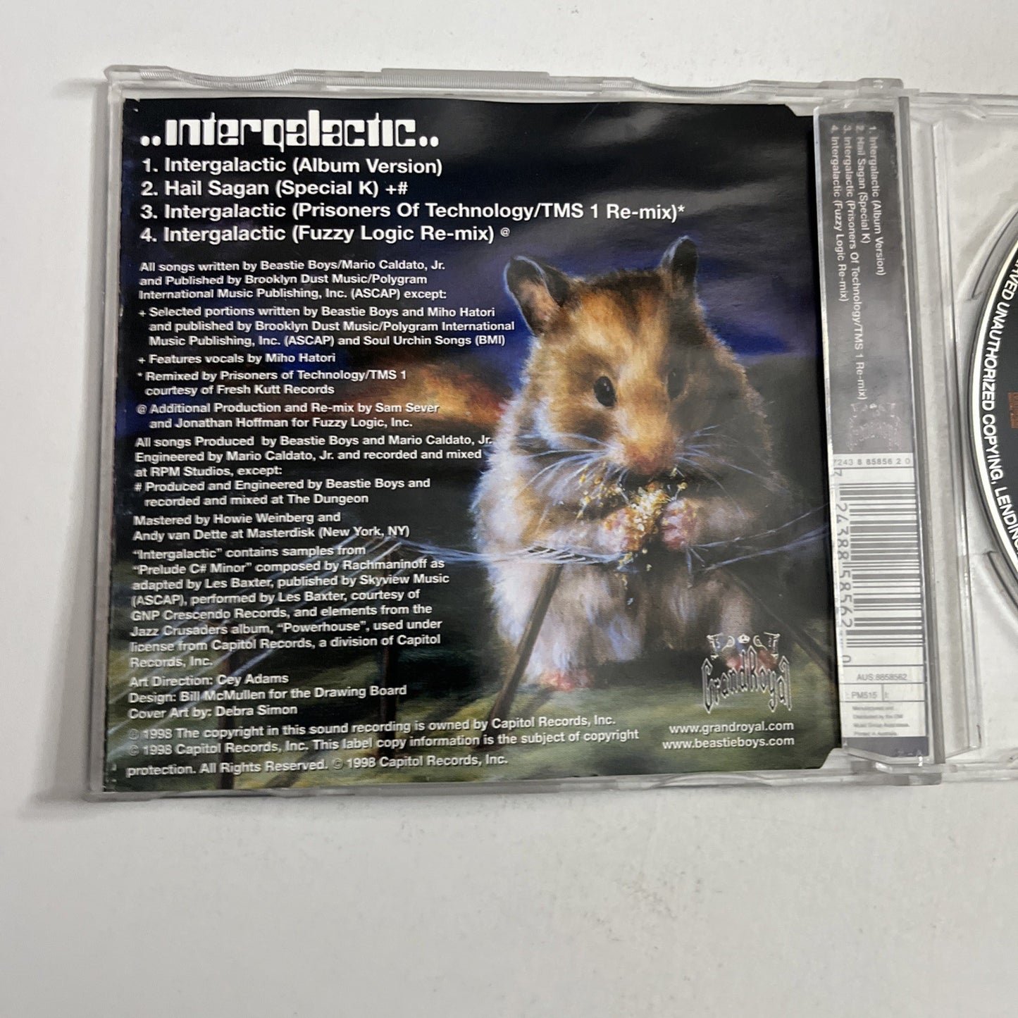 Beastie Boys – Intergalactic (CD, 1998) Australia 7243 8 85856 2 0