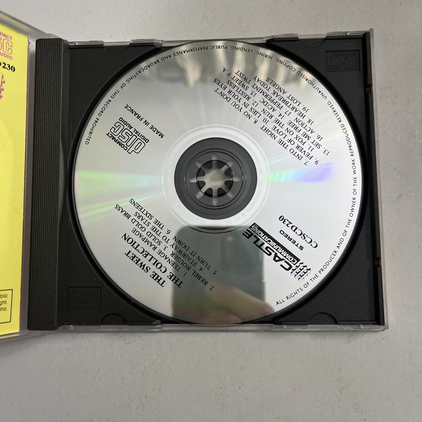 The Sweet – The Collection (CD, 1989) UK CCSCD 230