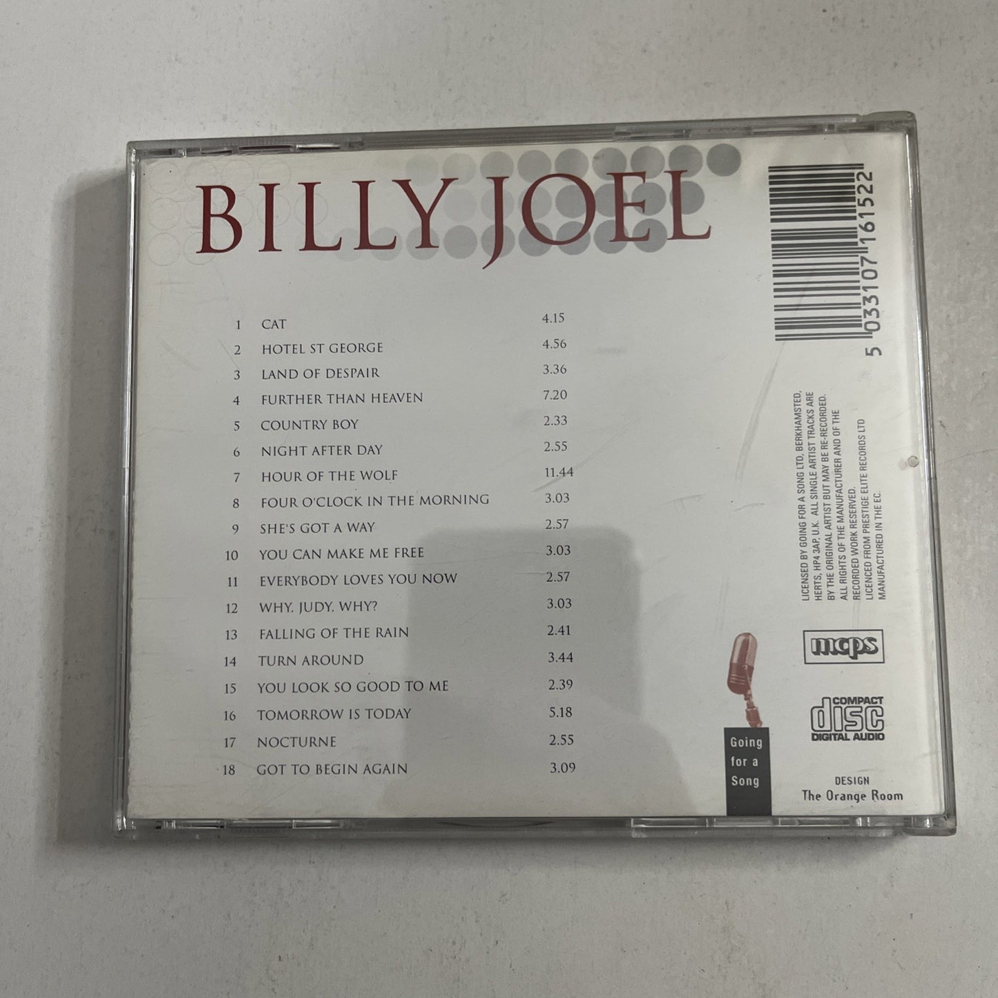 Billy Joel – Billy Joel Sings (CD, 2004) Europe GFS615