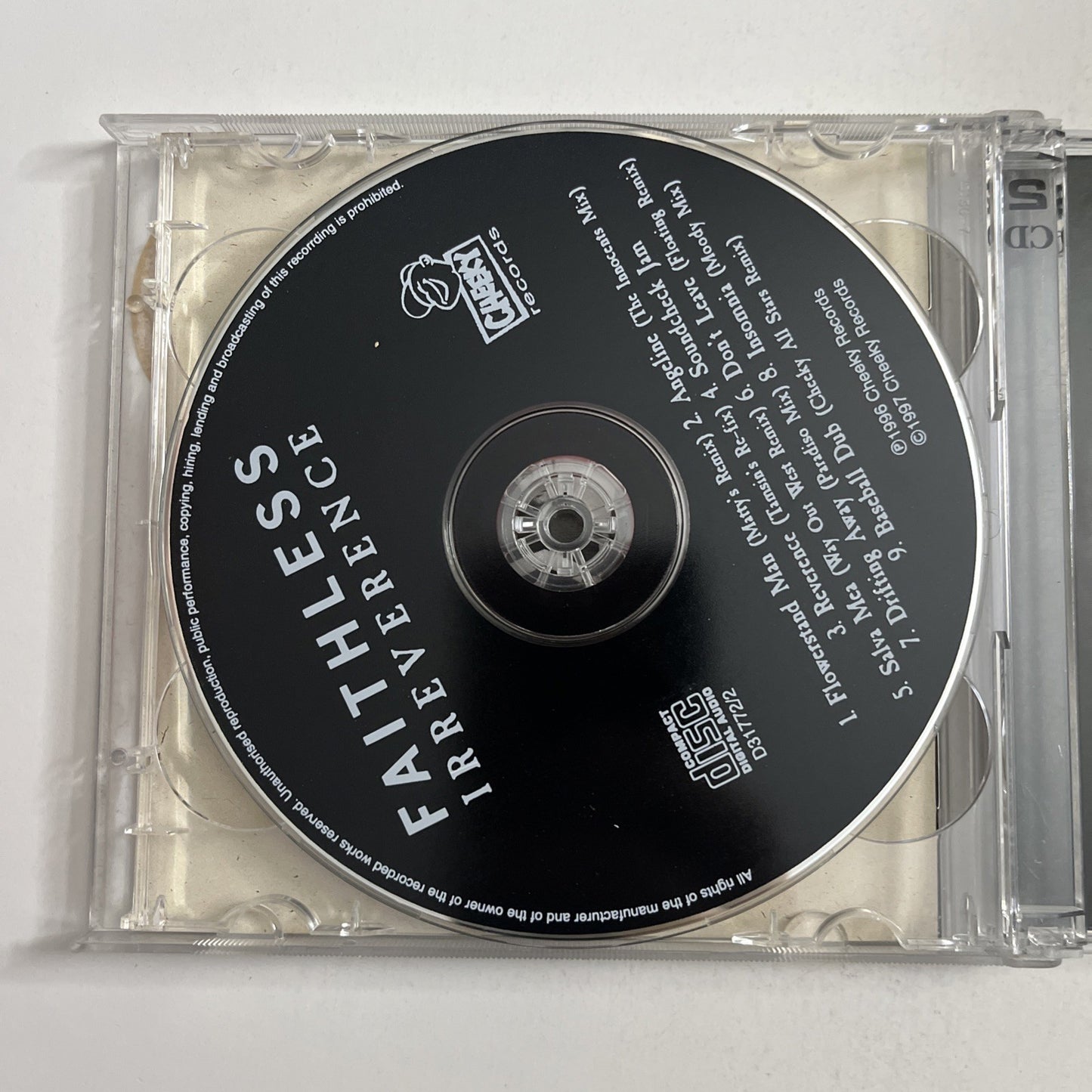 Faithless – Reverence (CD, 1997) Australia 2-Disc D31772