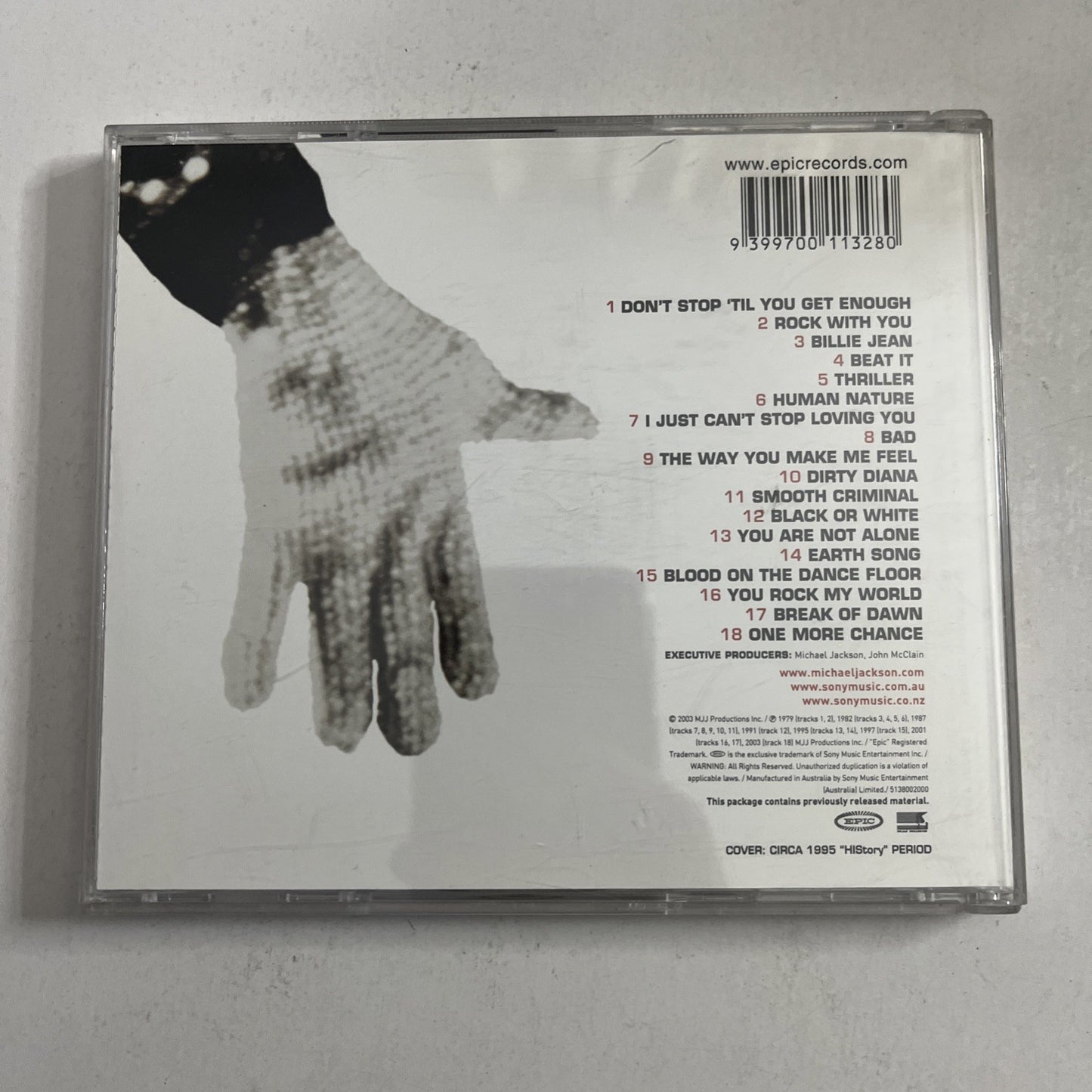 Michael Jackson – Number Ones (CD, 2003) Australia 5138002000