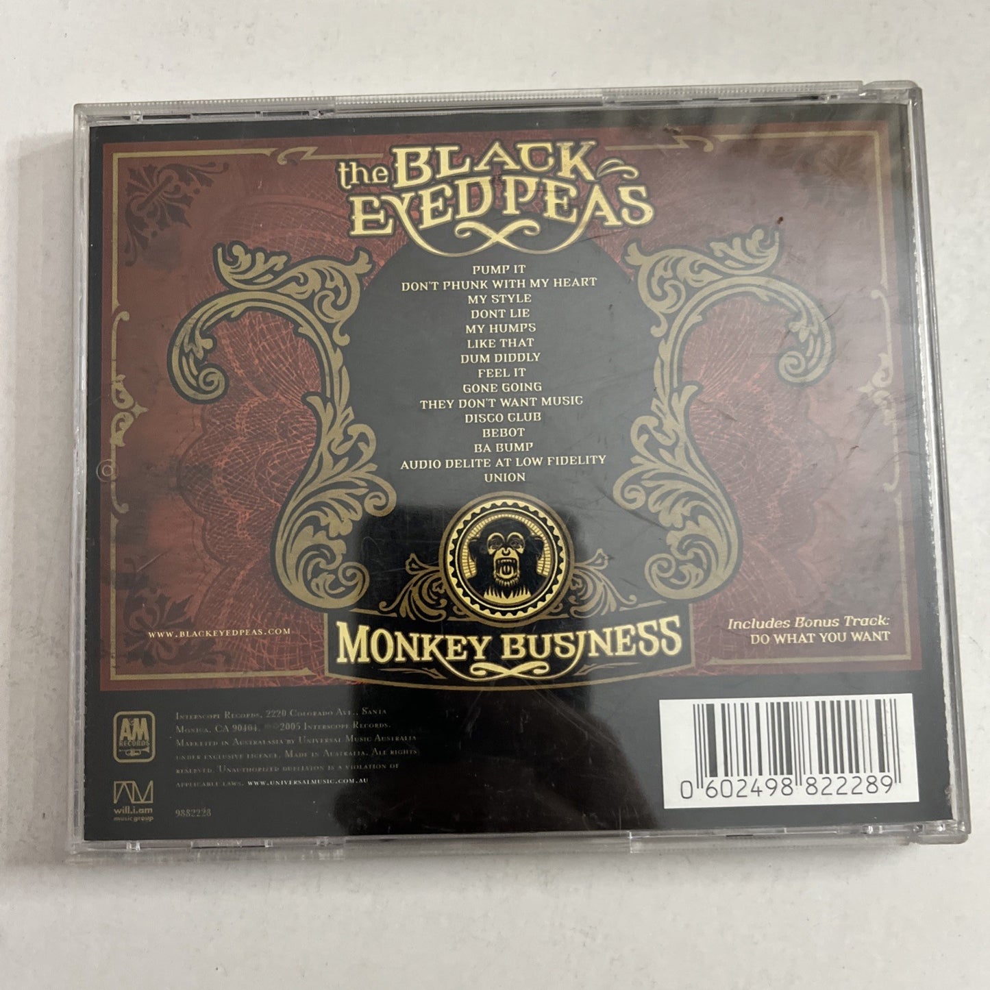Black Eyed Peas – Monkey Business (CD, 2005) 9882228
