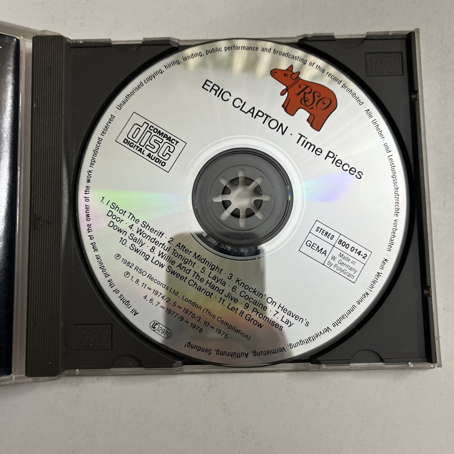 Eric Clapton – Time Pieces - The Best Of Eric Clapton (CD, 2000) 800 014-2