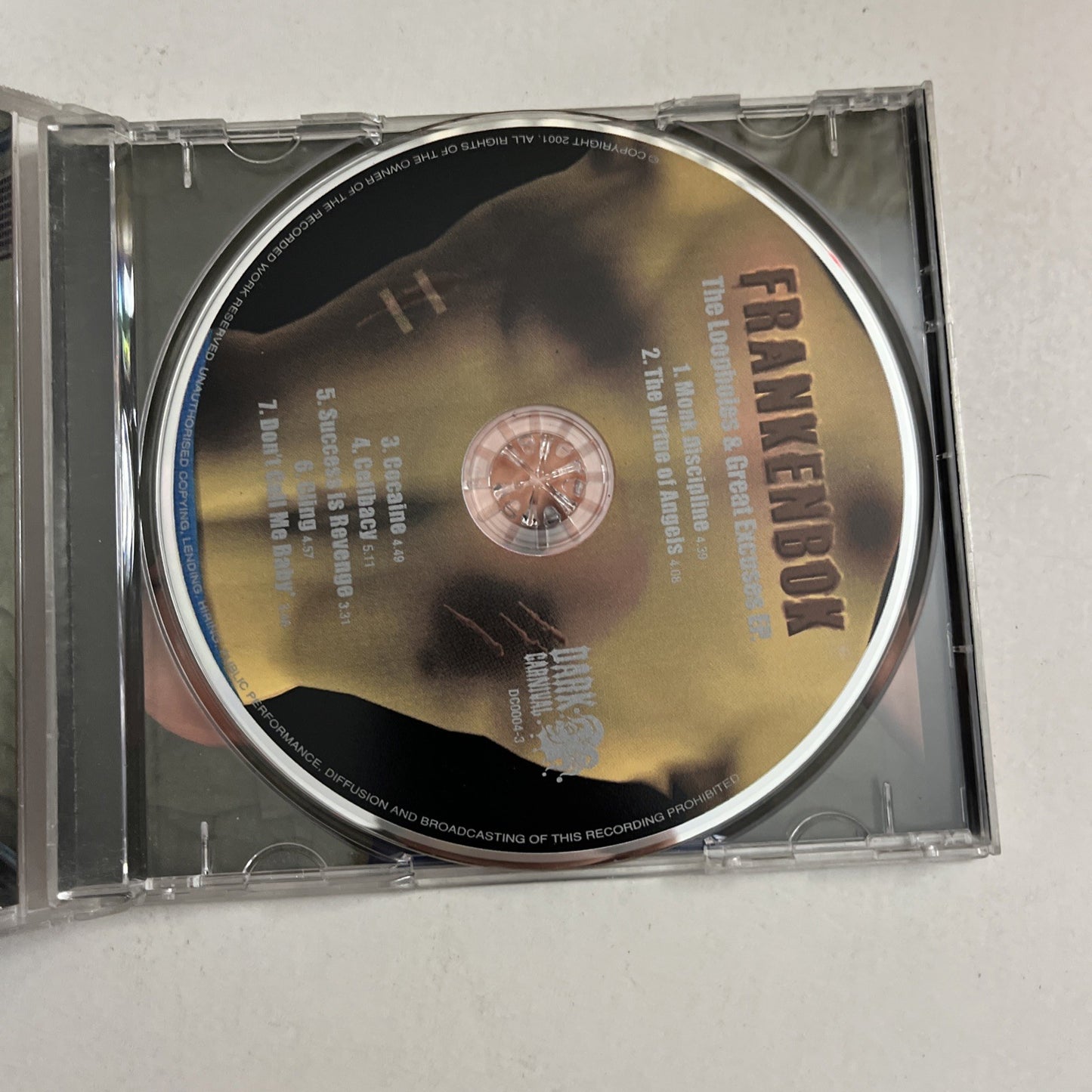 Frankenbok – The Loopholes & Great Excuses EP (CD, 2001) Australia DC0004-3