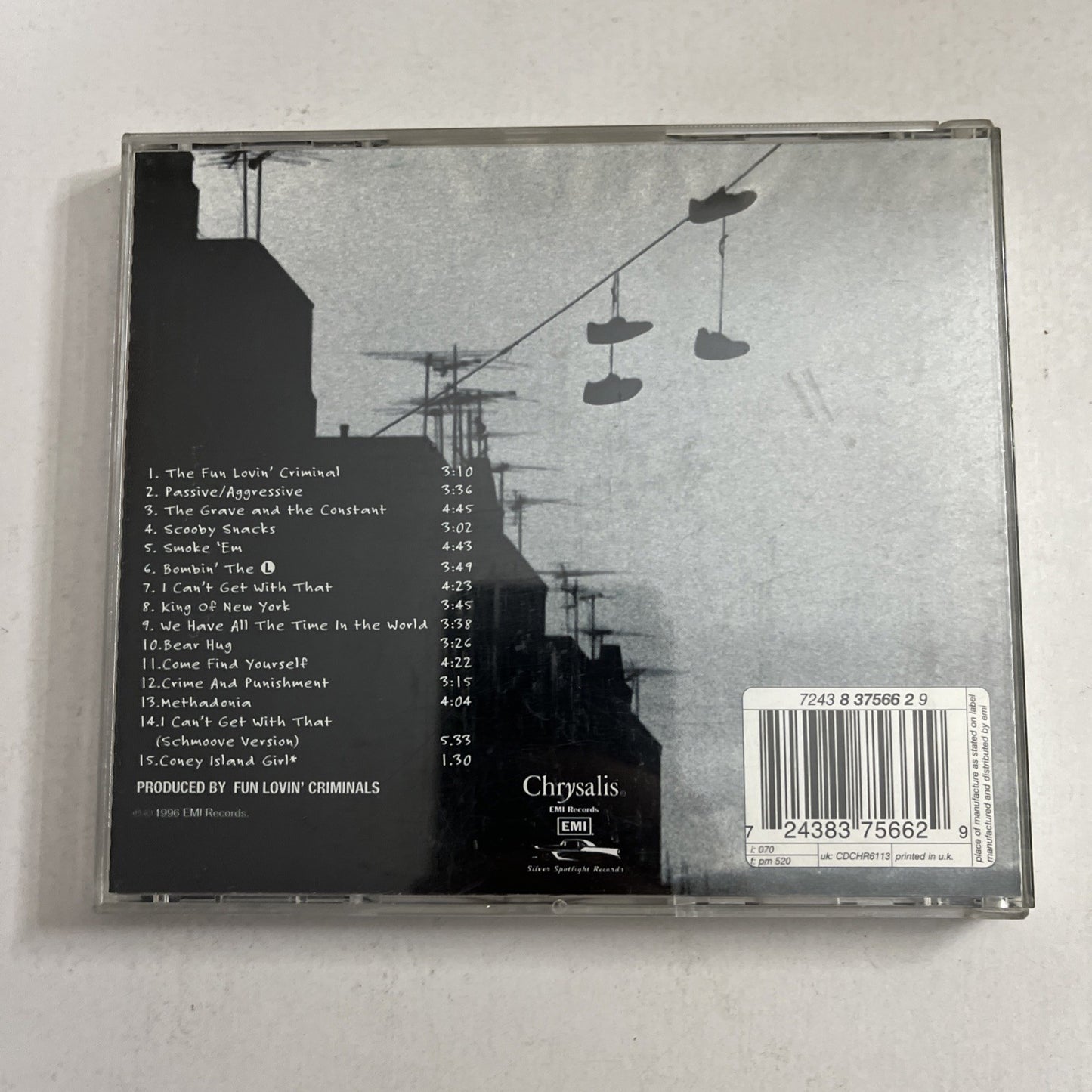 Fun Lovin' Criminals – Come Find Yourself (CD, 1996) 7243 8 37566 2 9