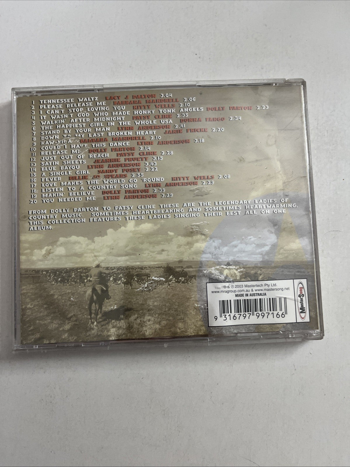 Kitty Wells, Patsy Cline, Dolly Parton & More – Women Of Country (CD, 2003)